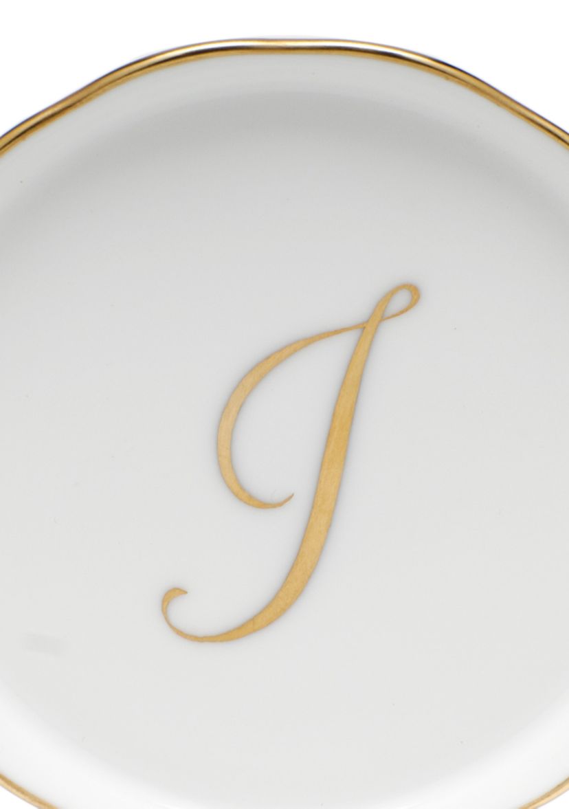 Coaster w/ Gold Monogram