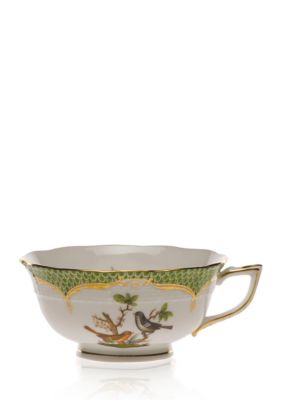 Herend Rothschild Bird Green Border Tea Cup - Motif #5 | belk