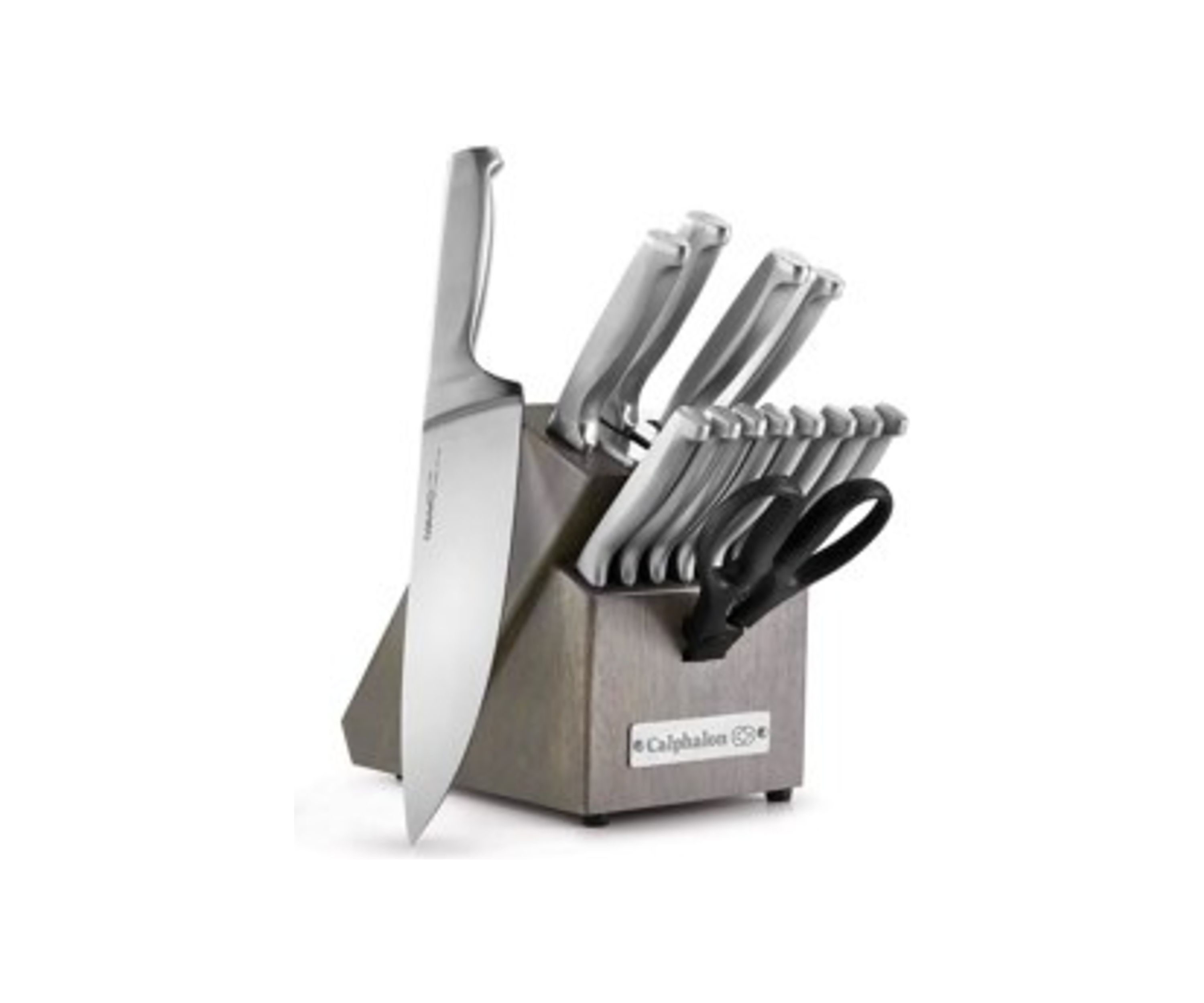 Classic Self-Sharpening Stainless Steel Cutlery Knife Block Set with SharpIN Technology