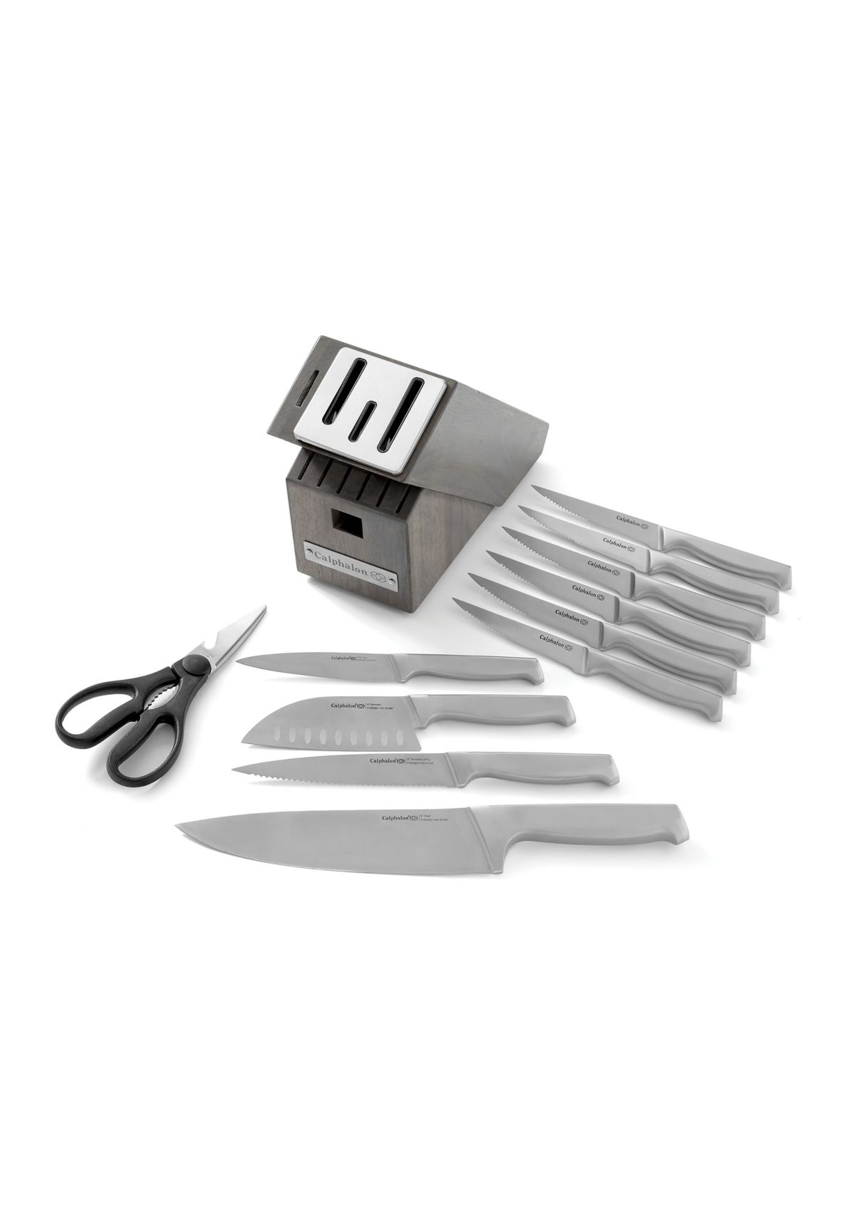 Classic Self-Sharpening Stainless Steel Cutlery Knife Block Set with SharpIN Technology