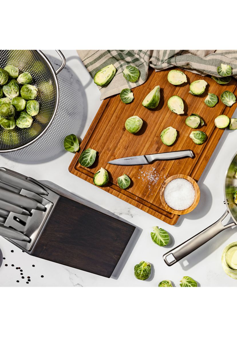 Classic Self-Sharpening Stainless Steel Cutlery Knife Block Set with SharpIN Technology