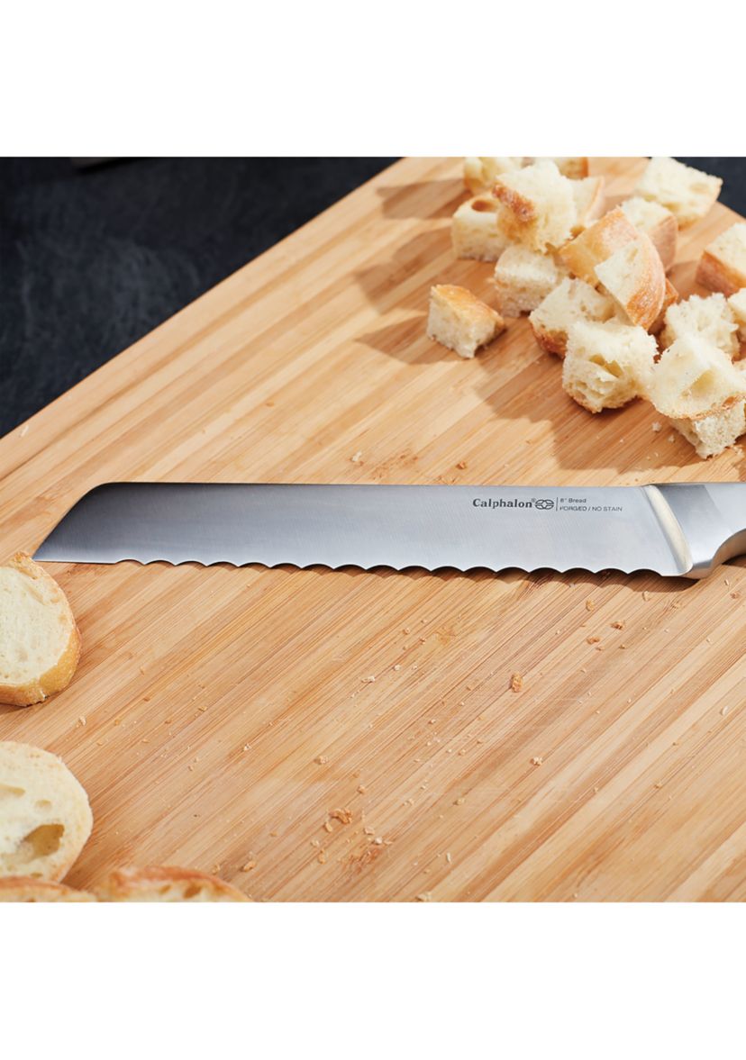 Classic Self-Sharpening Stainless Steel Cutlery Knife Block Set with SharpIN Technology