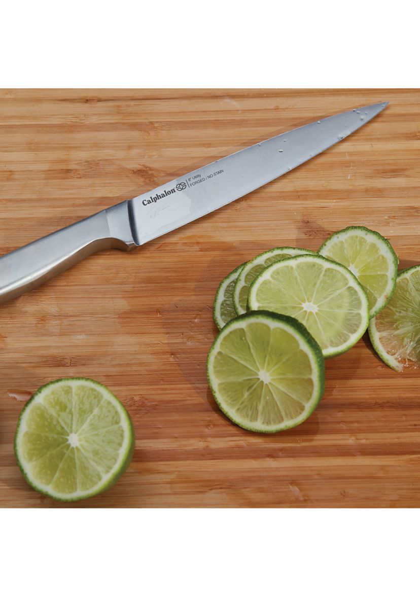 Classic Self-Sharpening Stainless Steel Cutlery Knife Block Set with SharpIN Technology