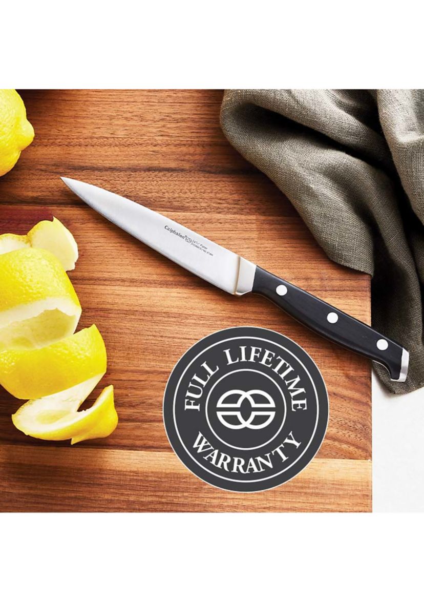 Classic Antimicrobial Self-Sharpening 15 Piece Cutlery Set, Knife Set with SharpIN Self-Sharpening Knife Block and Silver Shield Antimicrobial Knife Handles