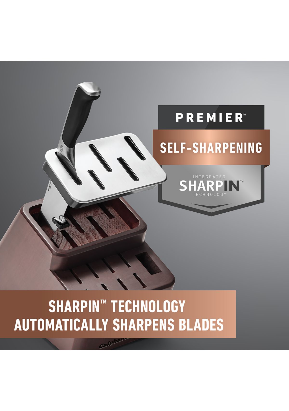 Premier SharpIN Knife Set with Sharpening Knife Block