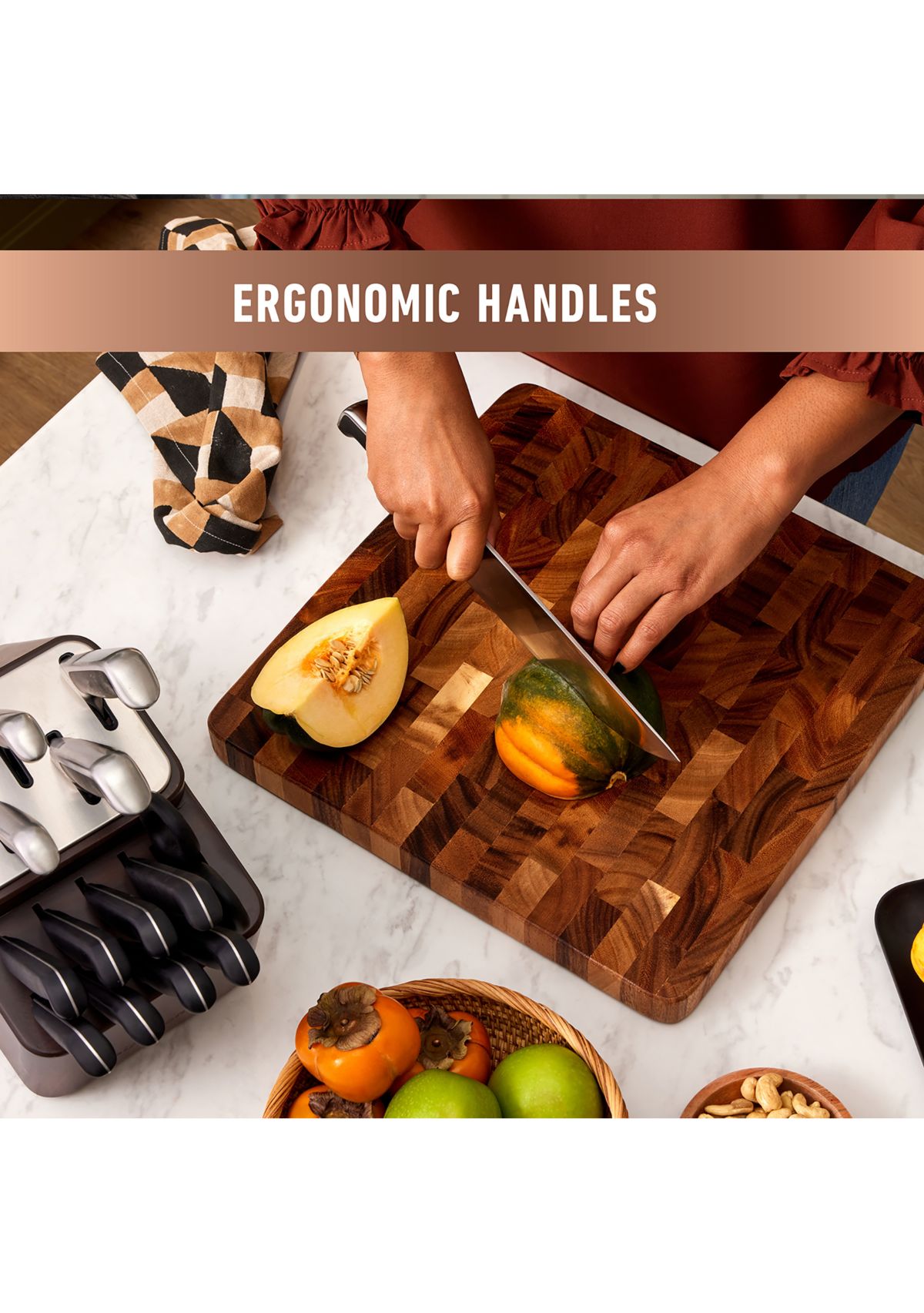 Premier SharpIN Knife Set with Sharpening Knife Block