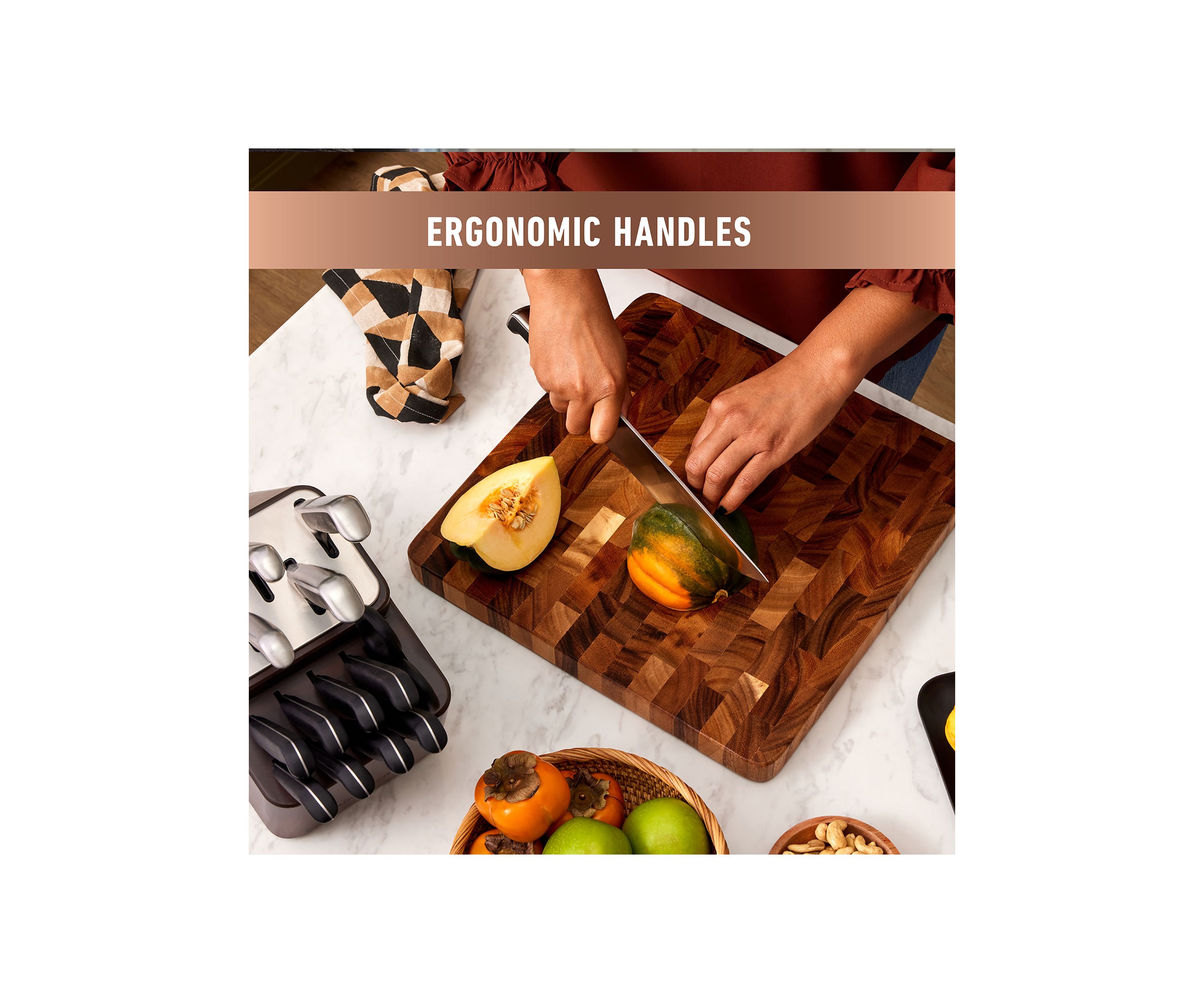 Premier SharpIN Knife Set with Sharpening Knife Block