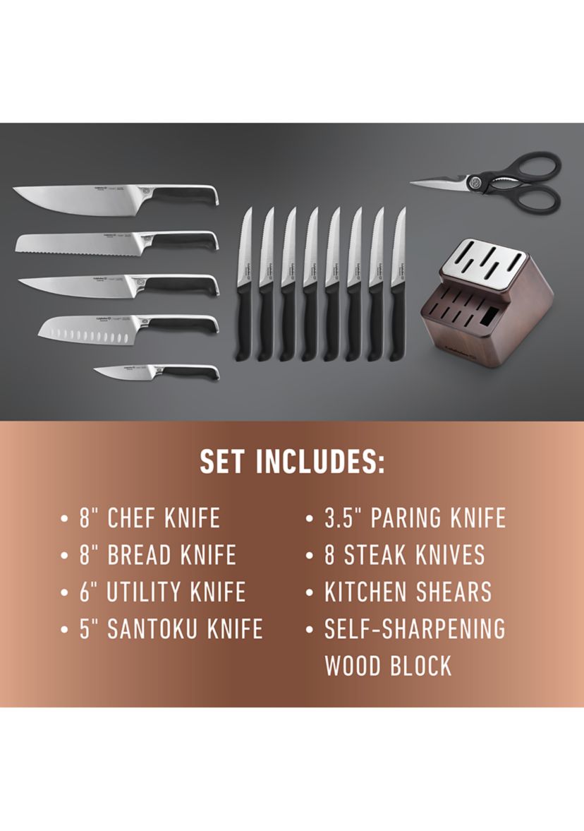 Premier SharpIN Knife Set with Sharpening Knife Block