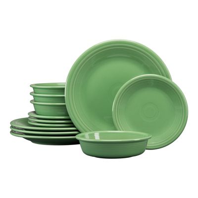 Classic Rim 12pc Starter Dinnerware Set