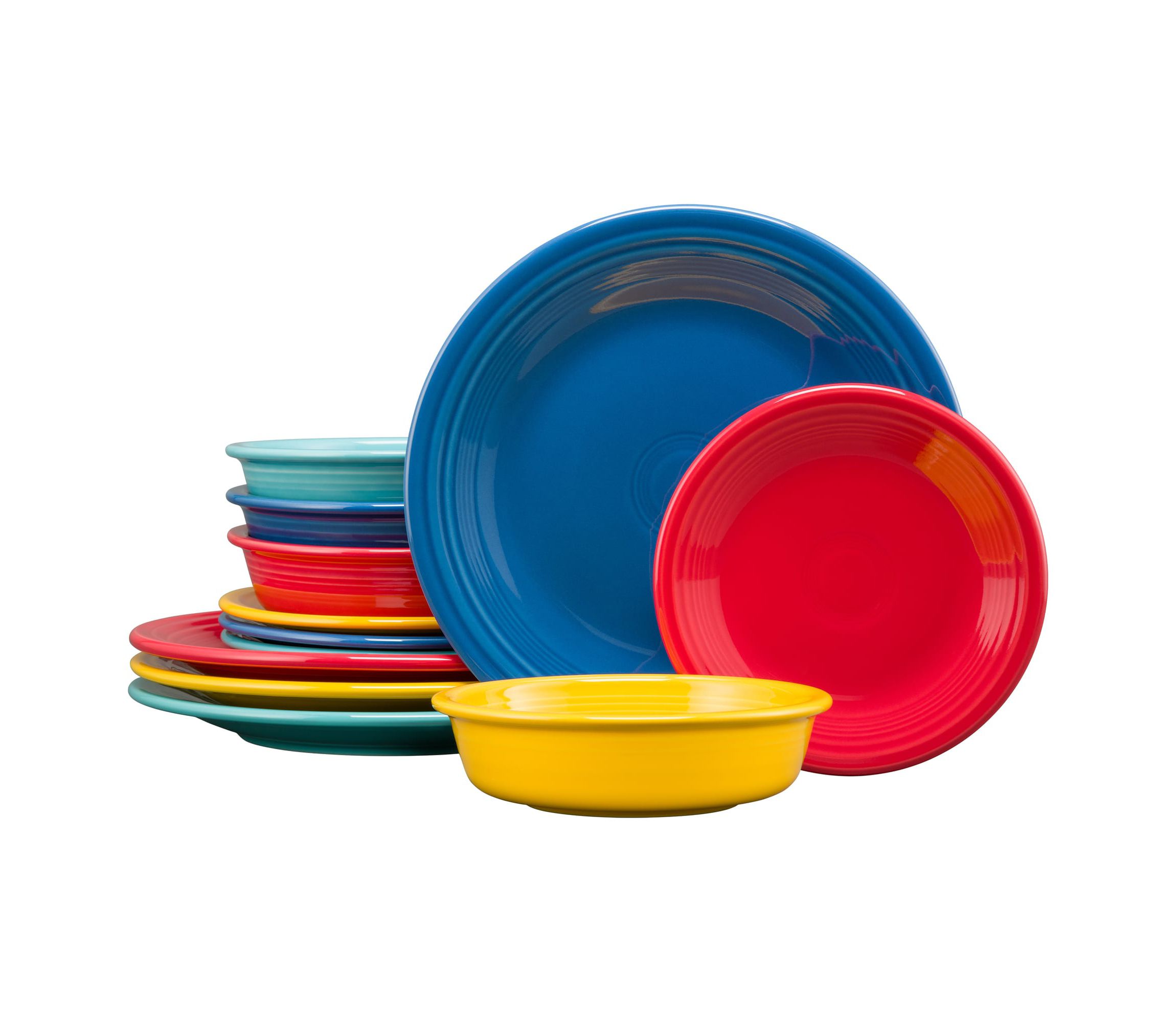 FIESTA CHRISTMAS CLASSIC RIM 12-PIECE SET, SERVICE FOR 4