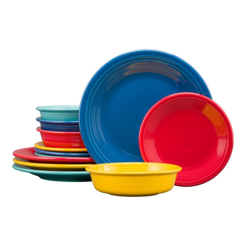 FIESTA CHRISTMAS CLASSIC RIM 12-PIECE SET, SERVICE FOR 4