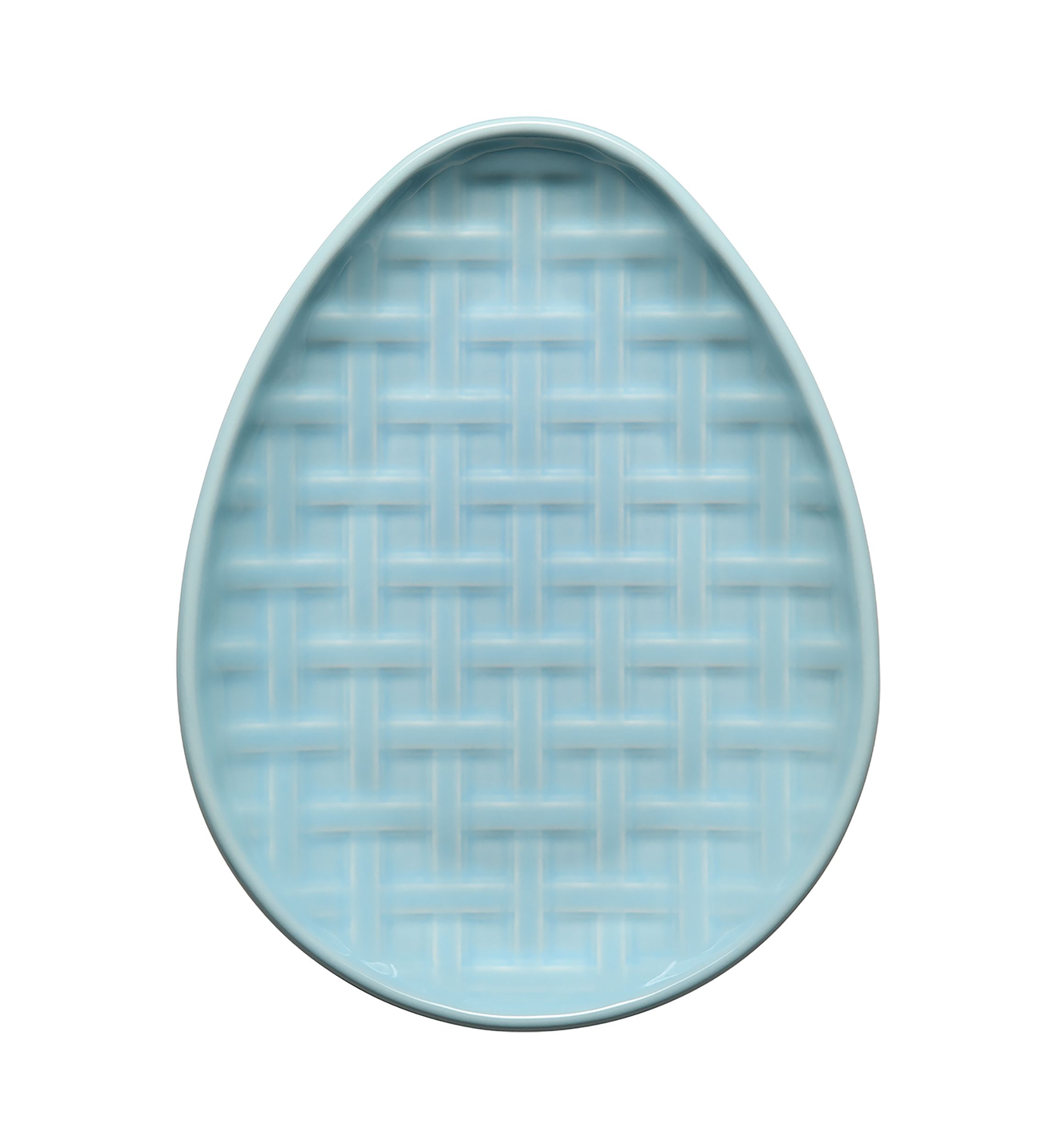 Sky Embossed Egg Plate