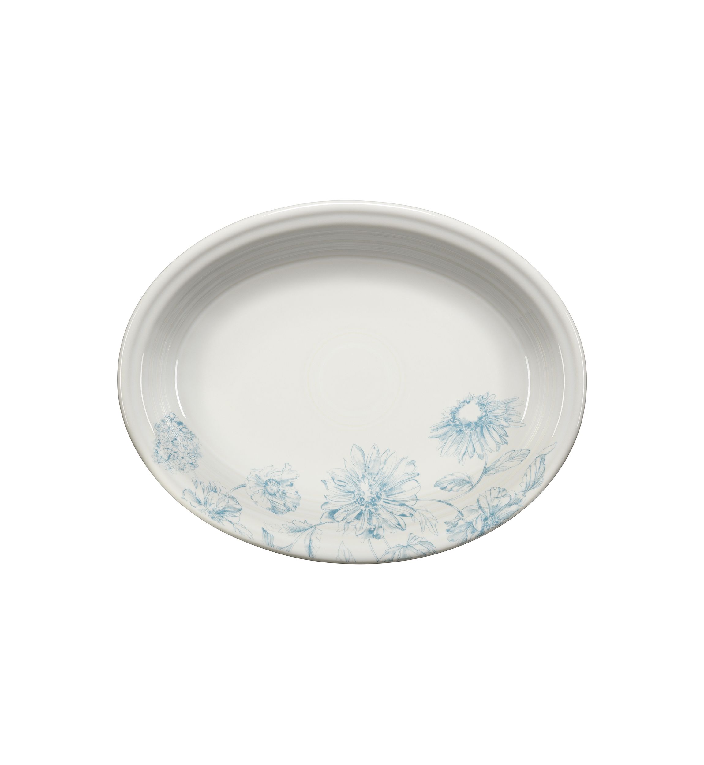 Botanical Floral Oval Platter