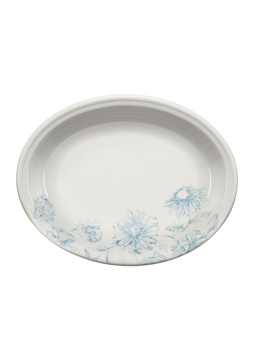 Botanical Floral Oval Platter