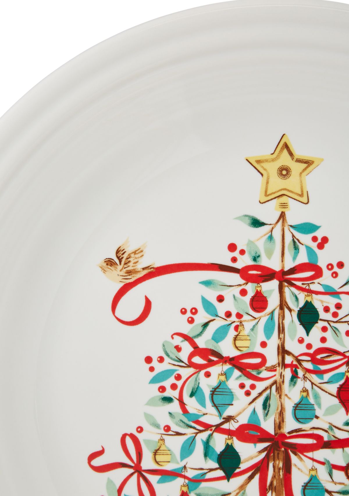 Holly Berry Christmas Sprig 10.5" Dinner Plate