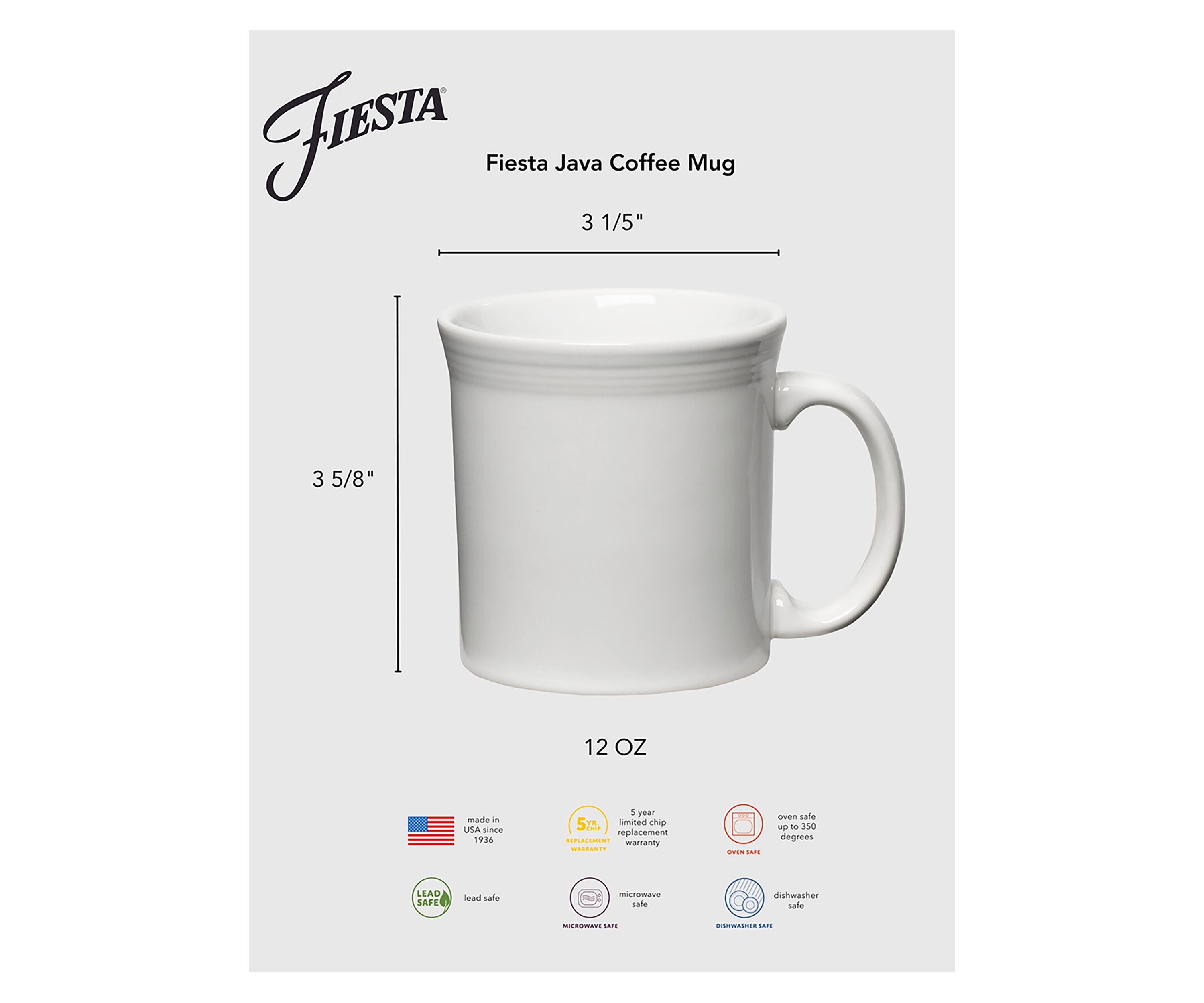12 oz Java Coffee Mug 