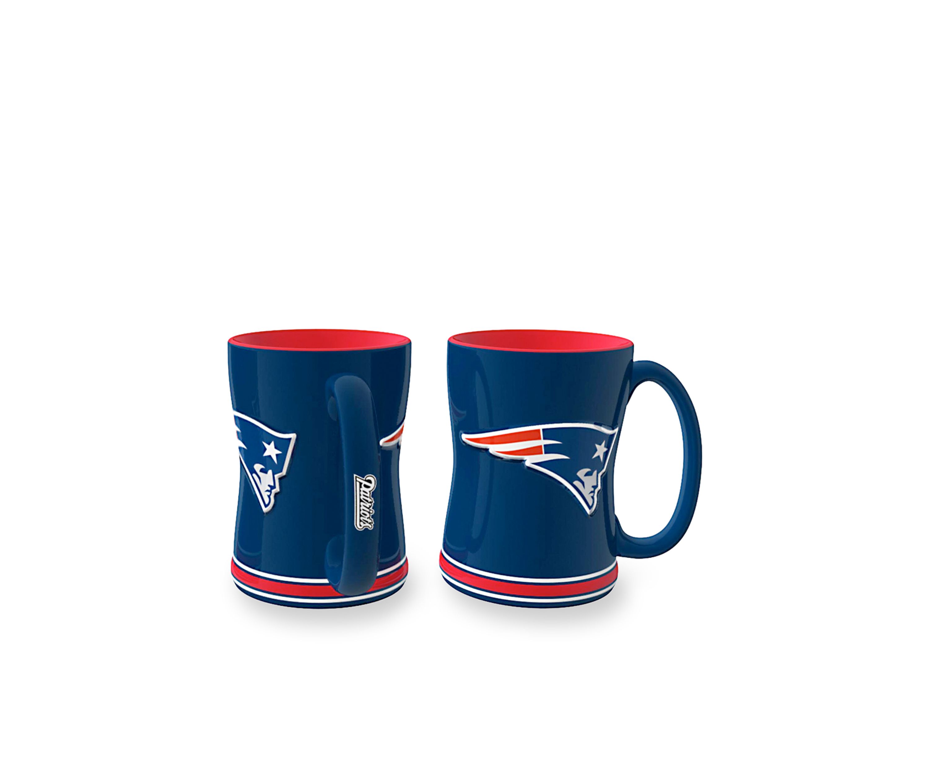 14-oz. NFL New England Patriots 2-pack Relief Sculpted Coffee Mug Set