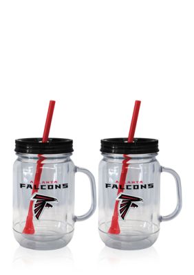 20oz NFL Atlanta Falcons 2-pack Straw Tumbler with Handle