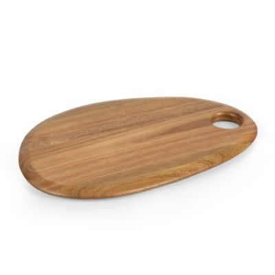 Toscana Pebble Shaped Acacia Serving Board 18" x 15", Brown