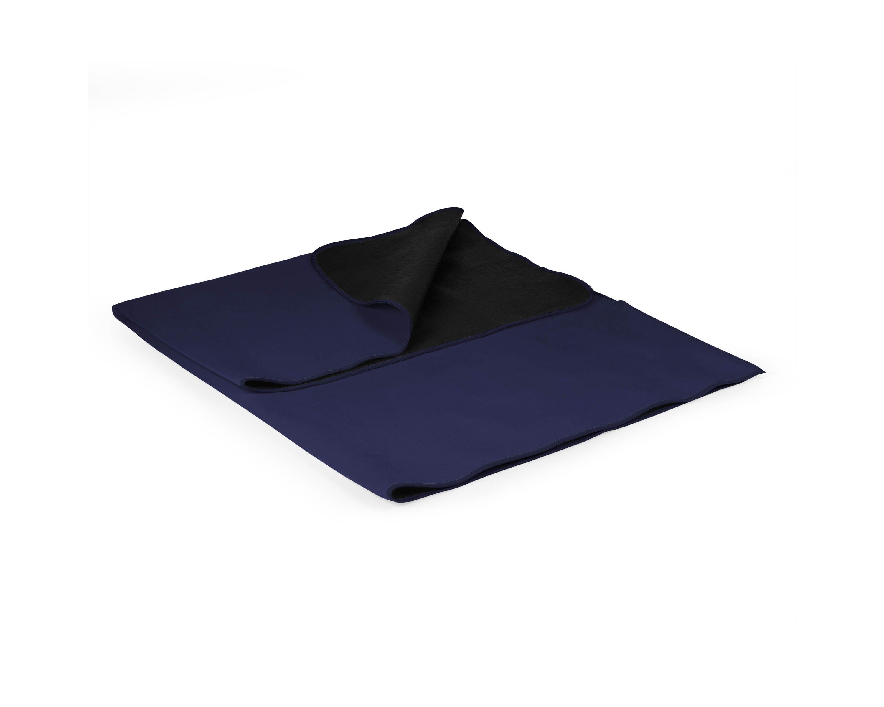 Buffalo Bills - Mickey Mouse - Blanket Tote Outdoor Picnic Blanket, (Black with Black Exterior)