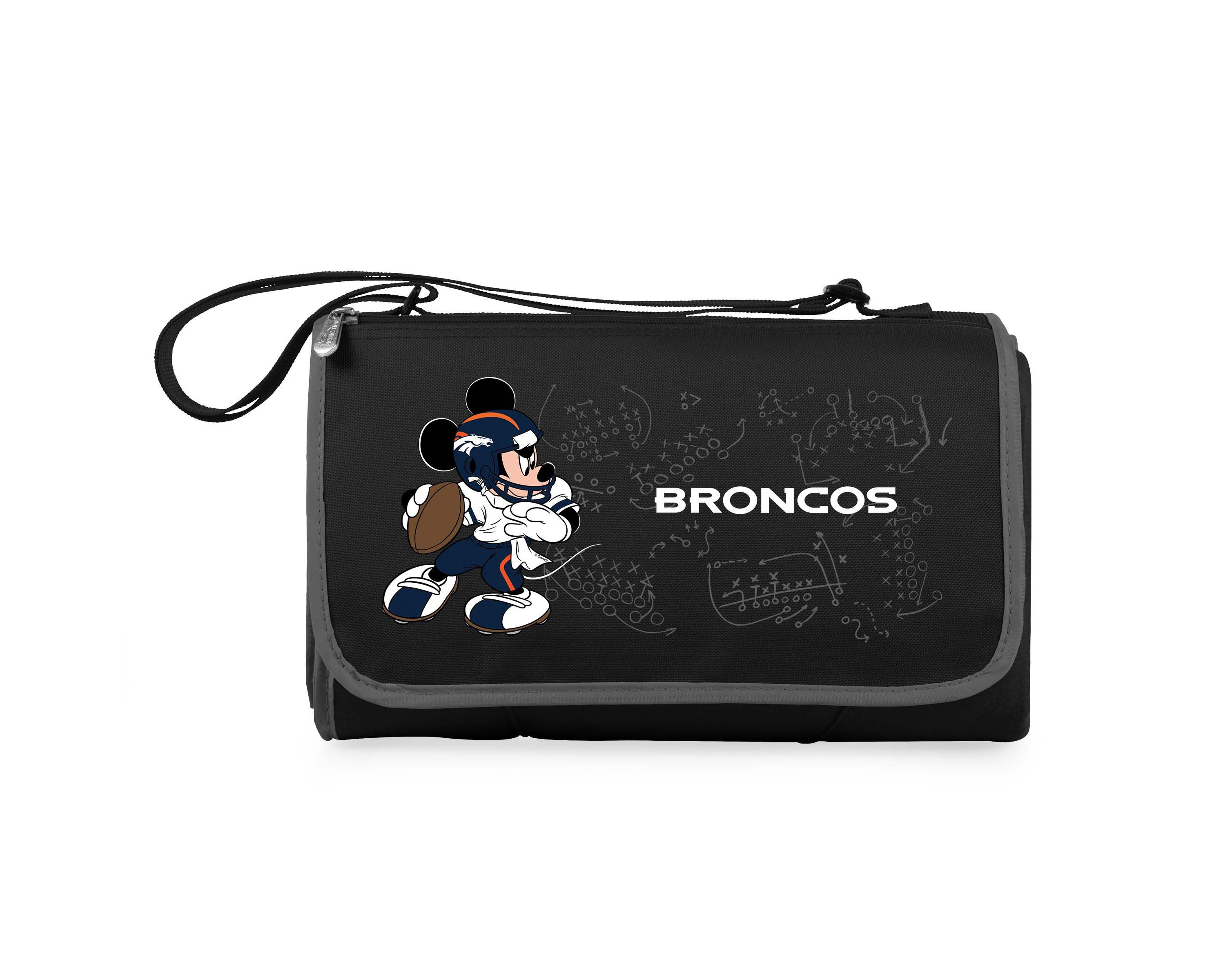 Denver Broncos - Mickey Mouse - Blanket Tote Outdoor Picnic Blanket