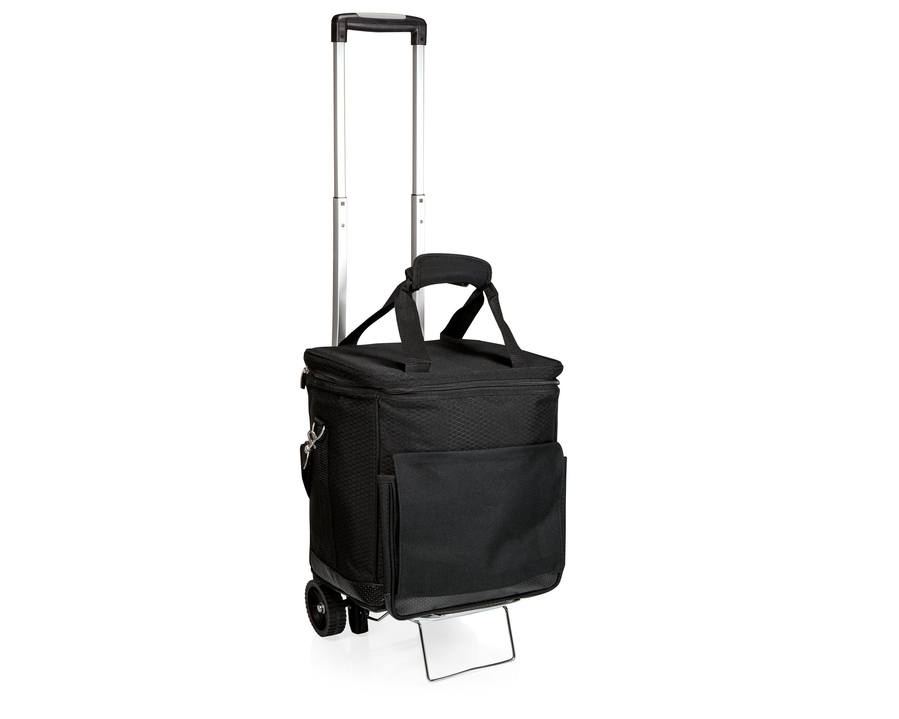 Cellar 6-Bottle Wine Carrier & Cooler Tote, (Black with Gray Accents)