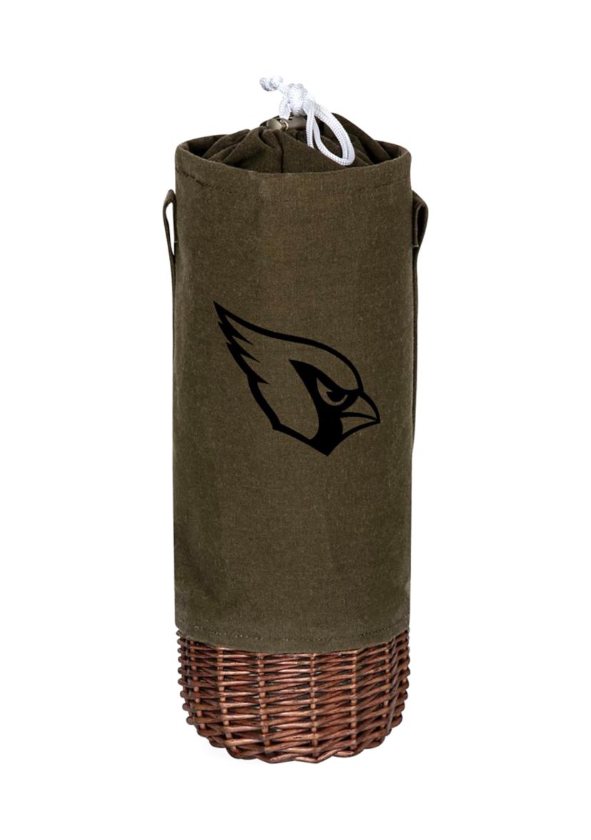 NFL Arizona Cardinals Malbec Insulated Canvas and Willow Wine Bottle Basket