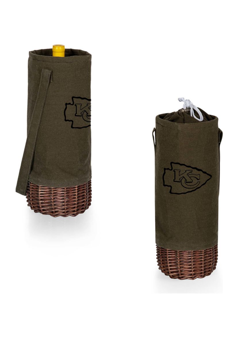 NFL Kansas City Chiefs Malbec Insulated Canvas and Willow Wine Bottle Basket