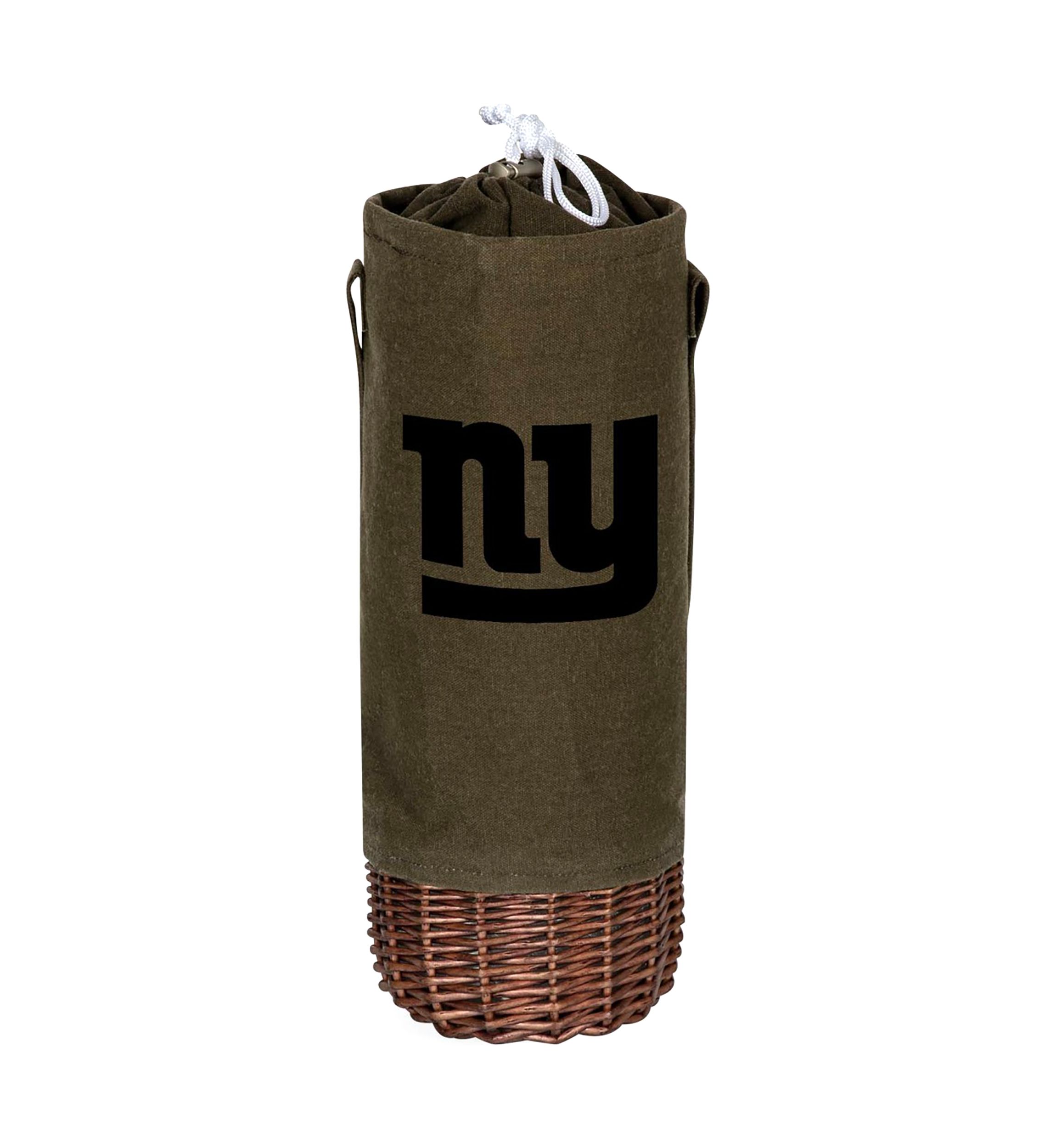 NFL New York Giants Malbec Insulated Canvas and Willow Wine Bottle Basket