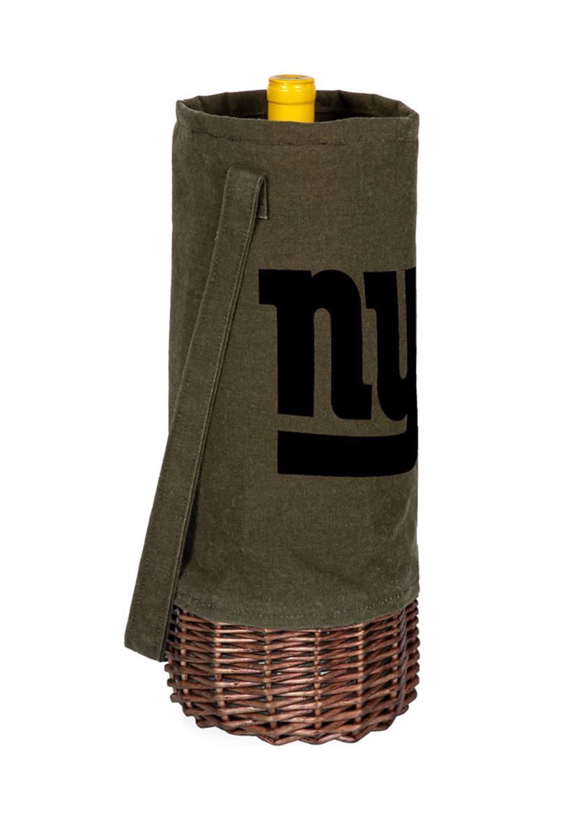 NFL New York Giants Malbec Insulated Canvas and Willow Wine Bottle Basket