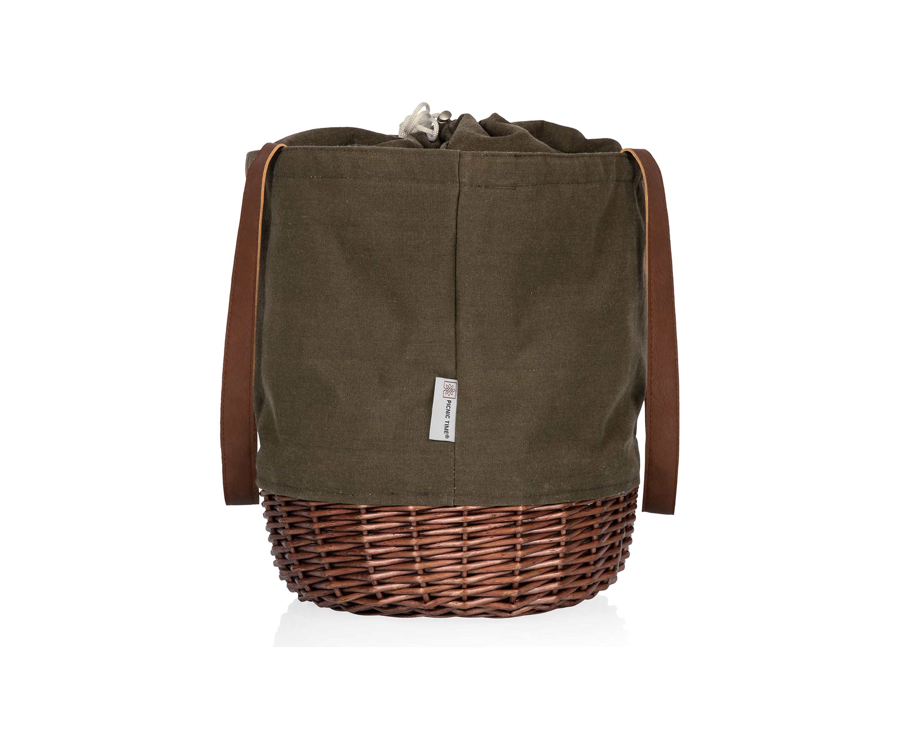 Coronado Canvas and Willow Basket Tote