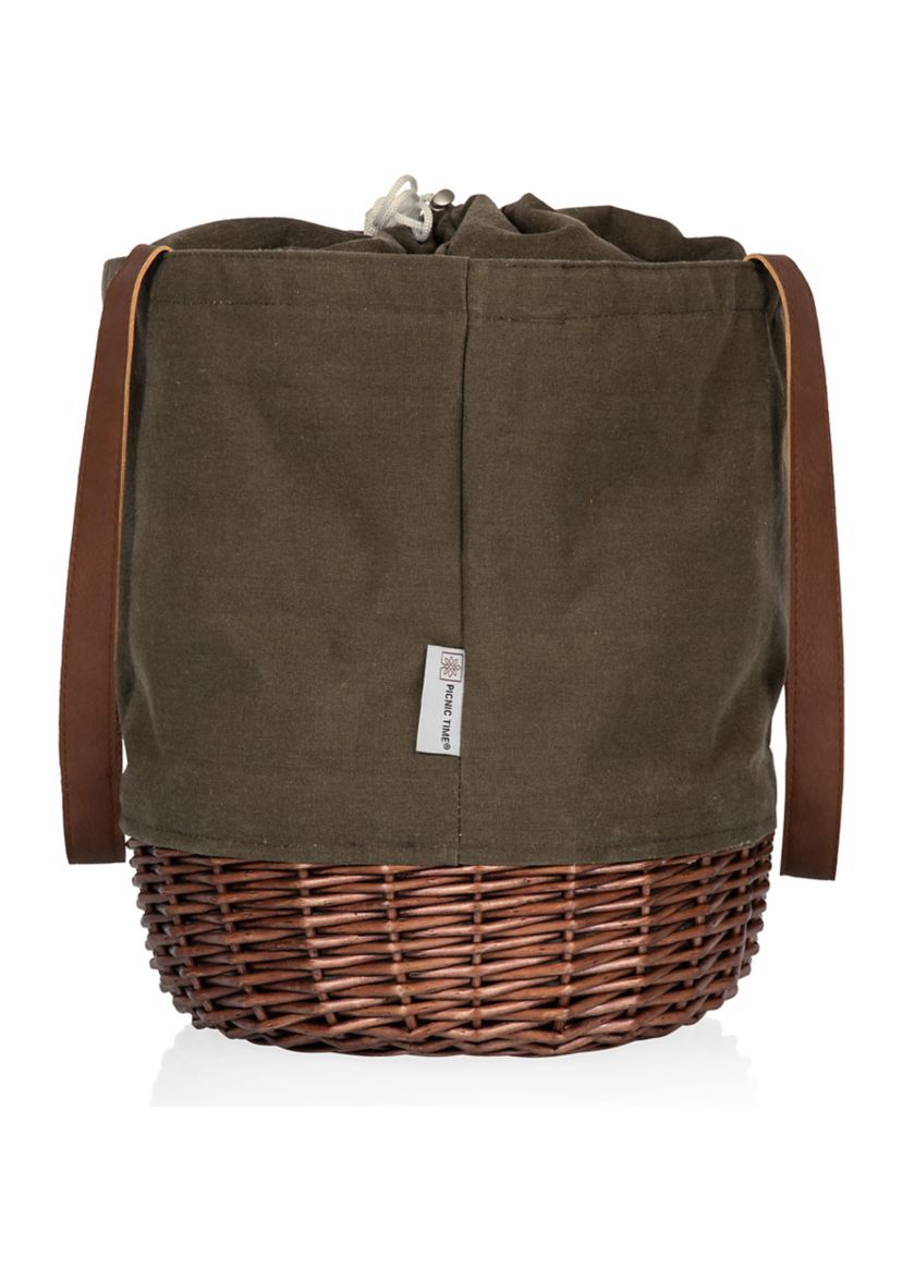 Coronado Canvas and Willow Basket Tote