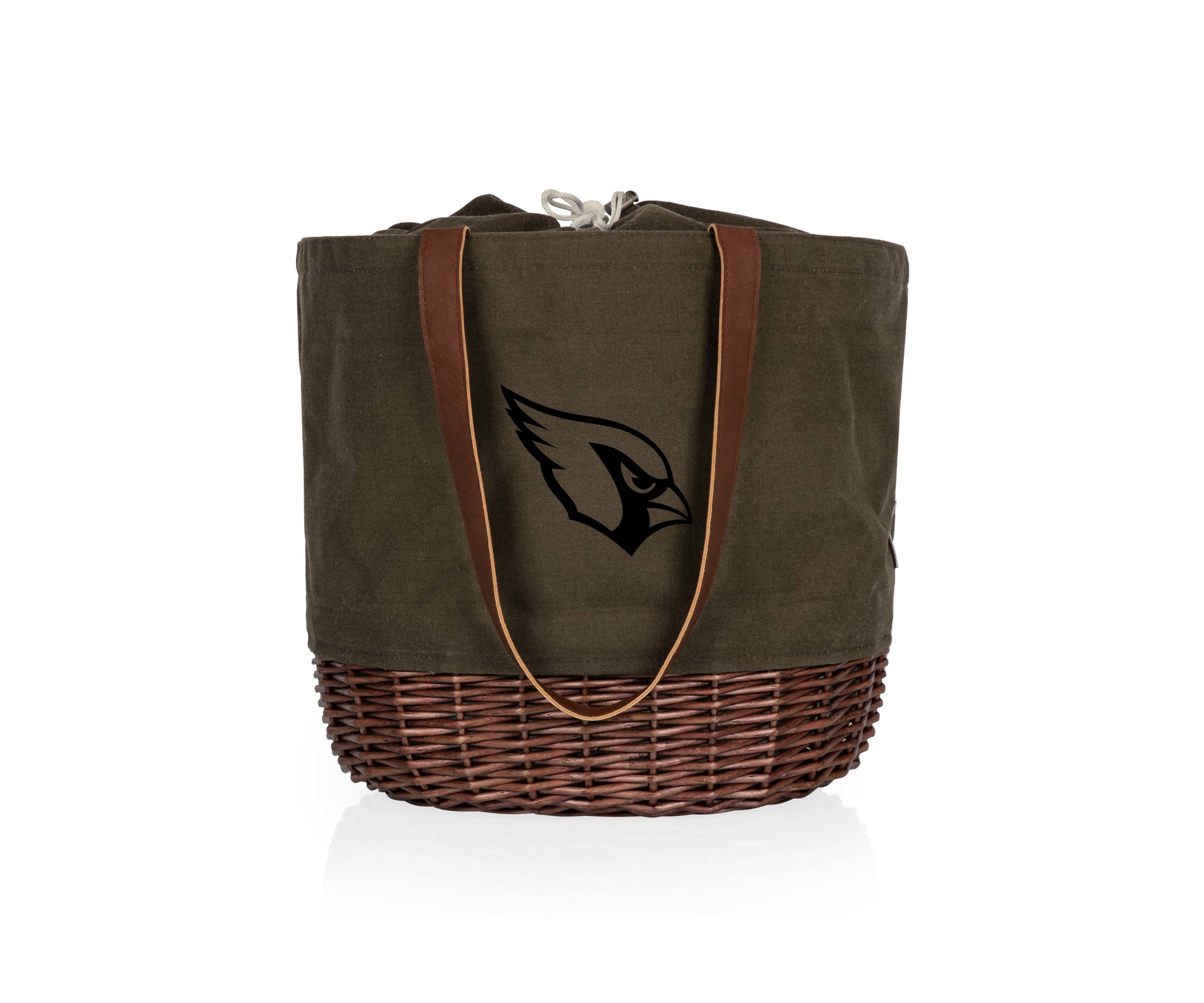 NFL Arizona Cardinals Coronado Canvas and Willow Basket Tote