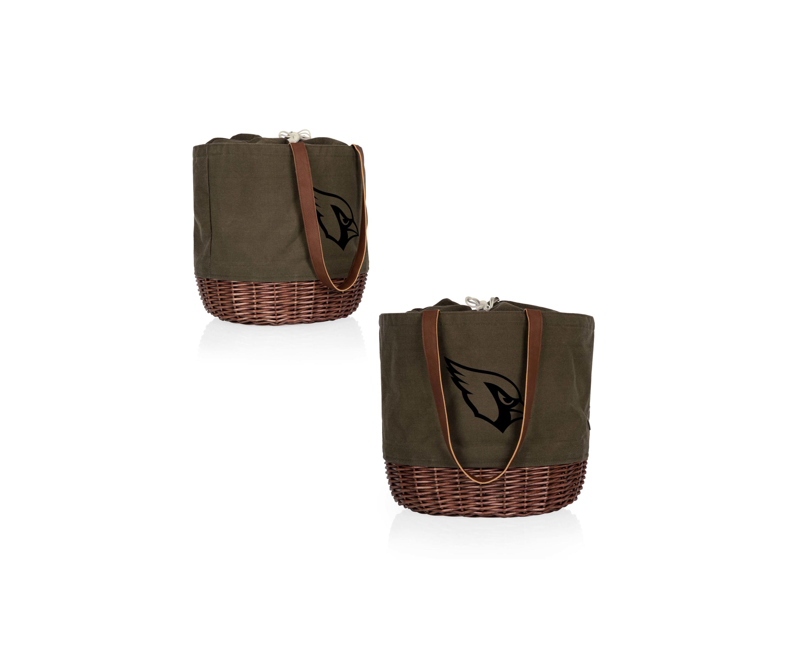 NFL Arizona Cardinals Coronado Canvas and Willow Basket Tote