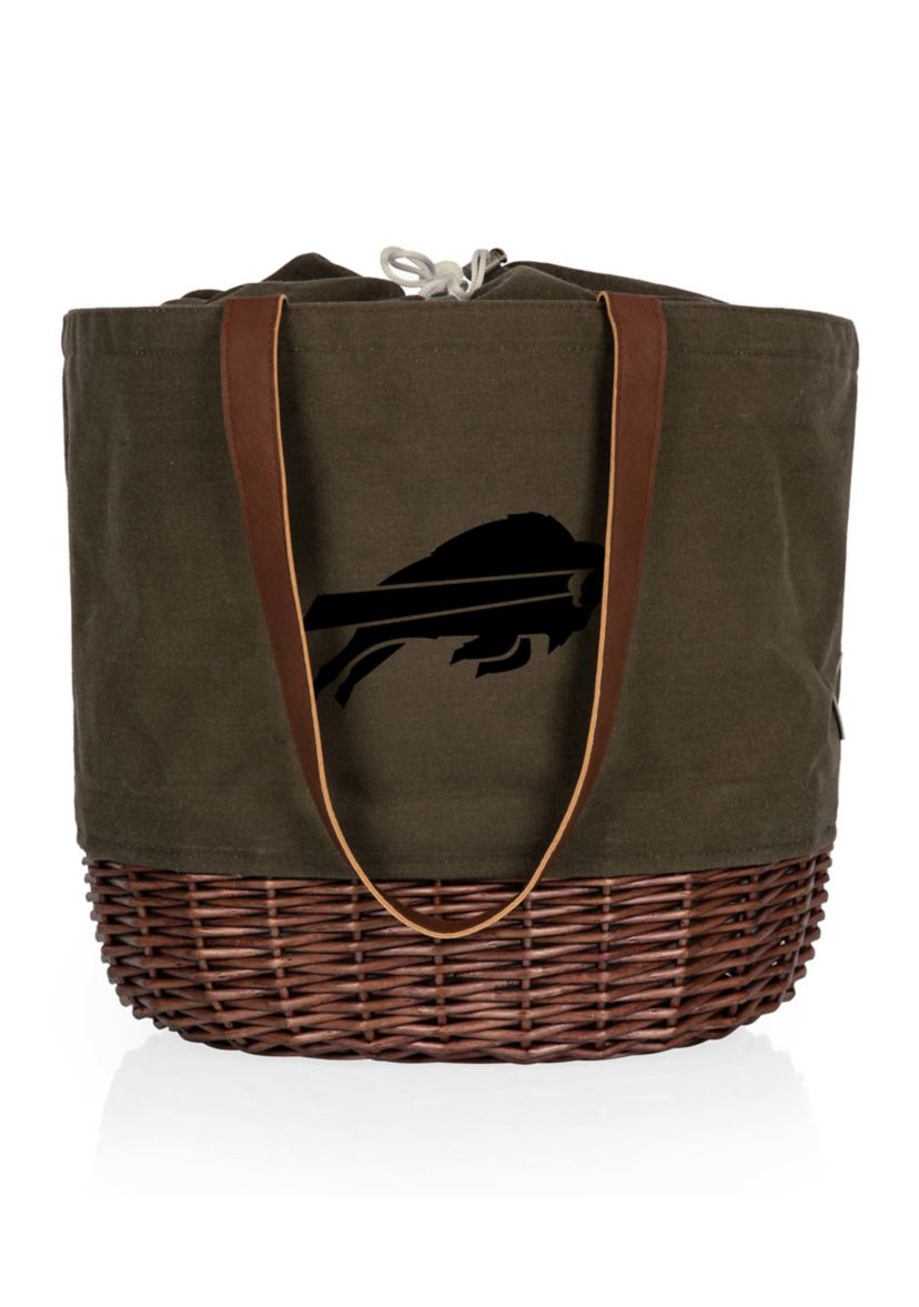 NFL Buffalo Bills Coronado Canvas and Willow Basket Tote