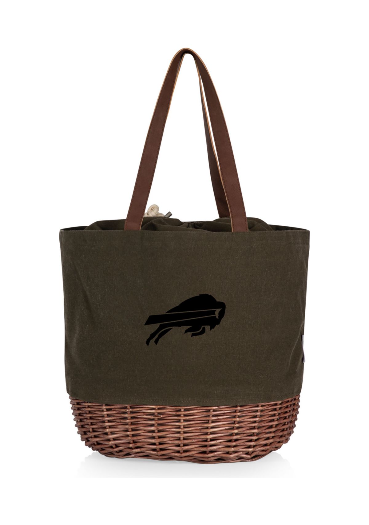 NFL Buffalo Bills Coronado Canvas and Willow Basket Tote