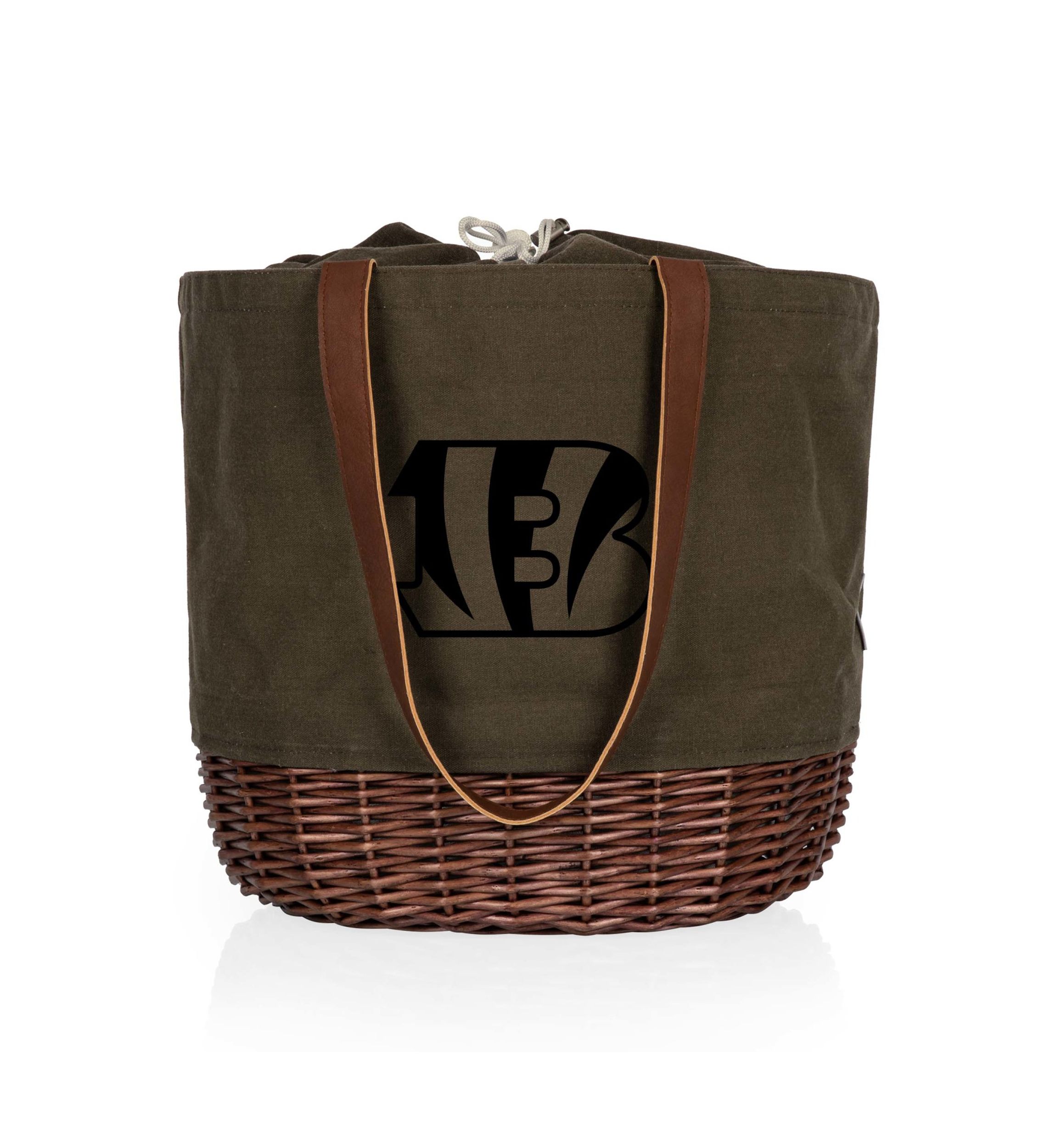 NFL Cincinnati Bengals Coronado Canvas and Willow Basket Tote