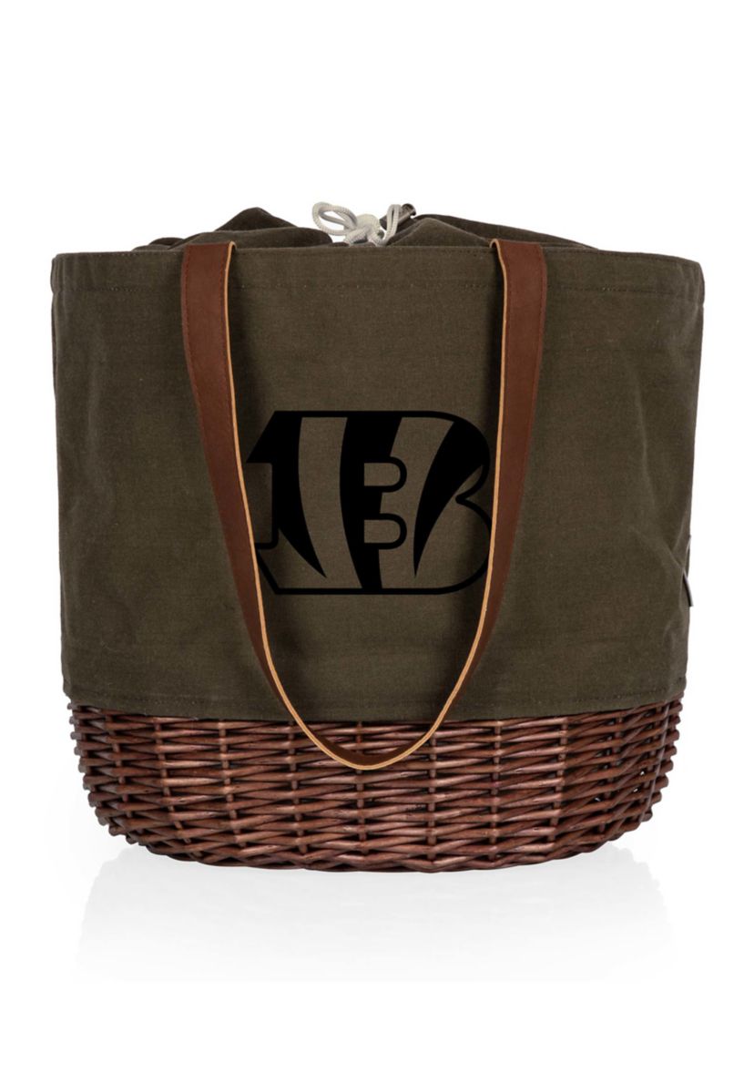 NFL Cincinnati Bengals Coronado Canvas and Willow Basket Tote