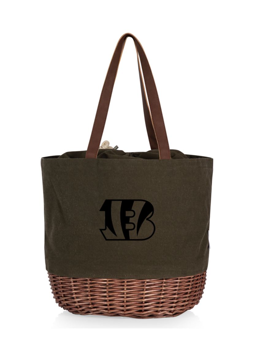 NFL Cincinnati Bengals Coronado Canvas and Willow Basket Tote