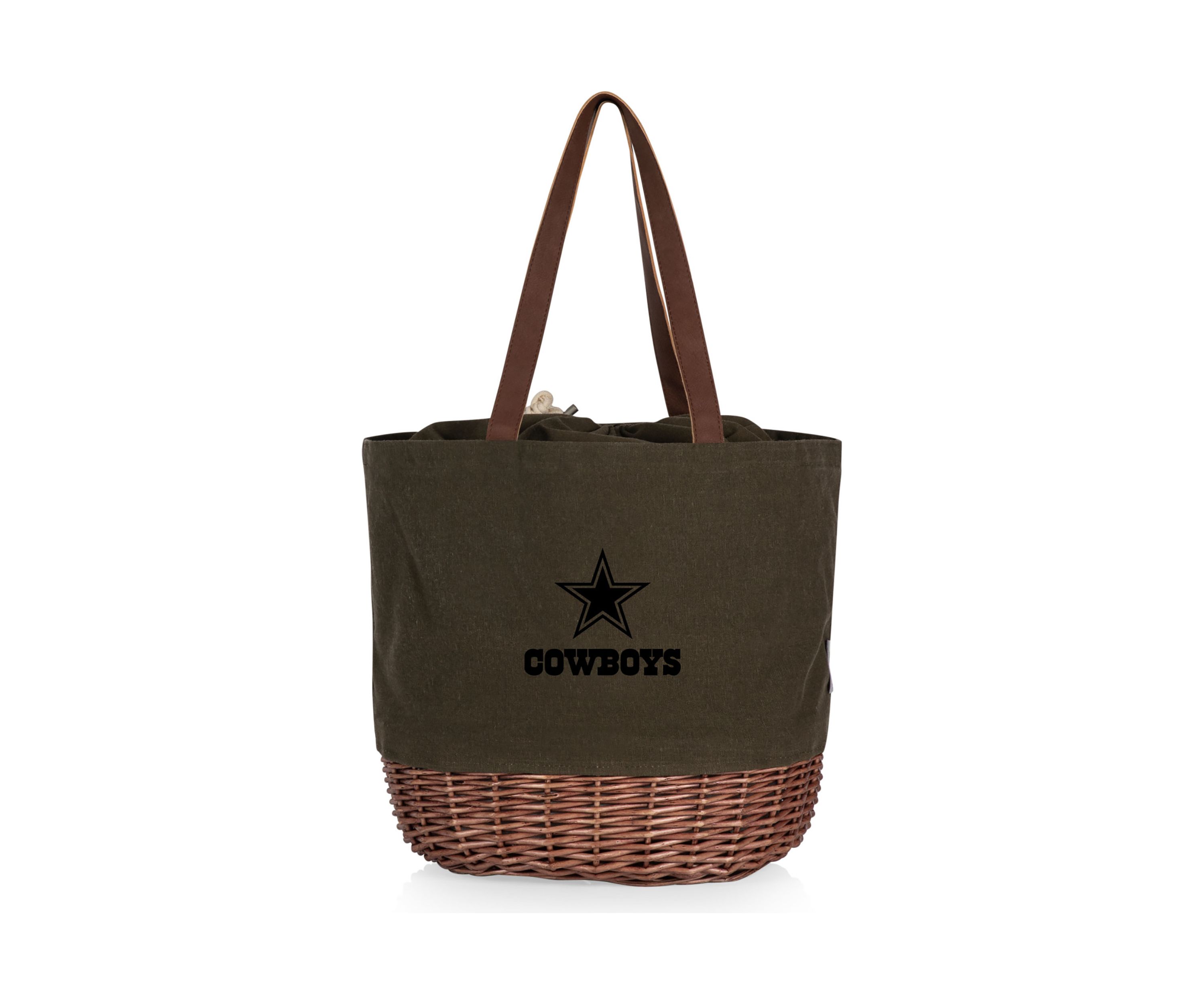 NFL Dallas Cowboys Coronado Canvas and Willow Basket Tote