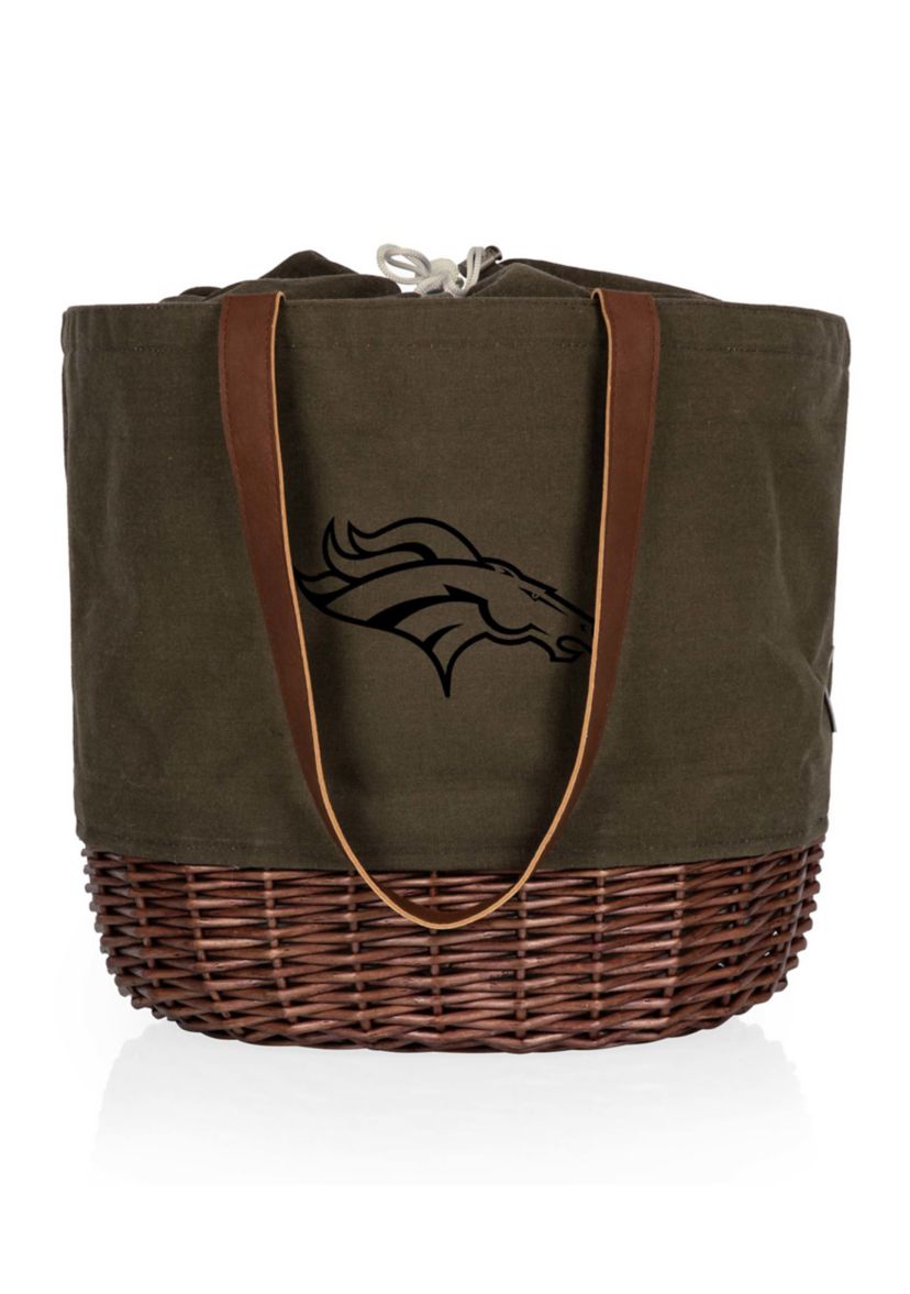 NFL Denver Broncos Coronado Canvas and Willow Basket Tote
