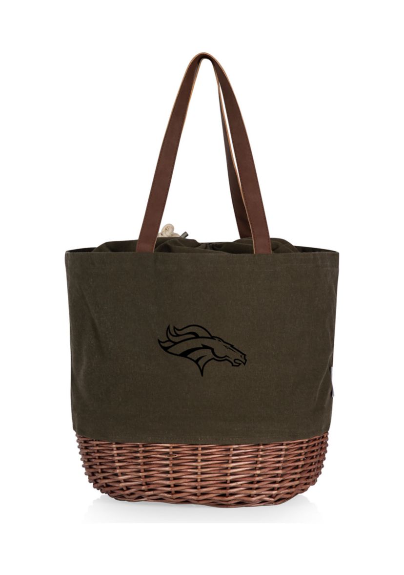 NFL Denver Broncos Coronado Canvas and Willow Basket Tote