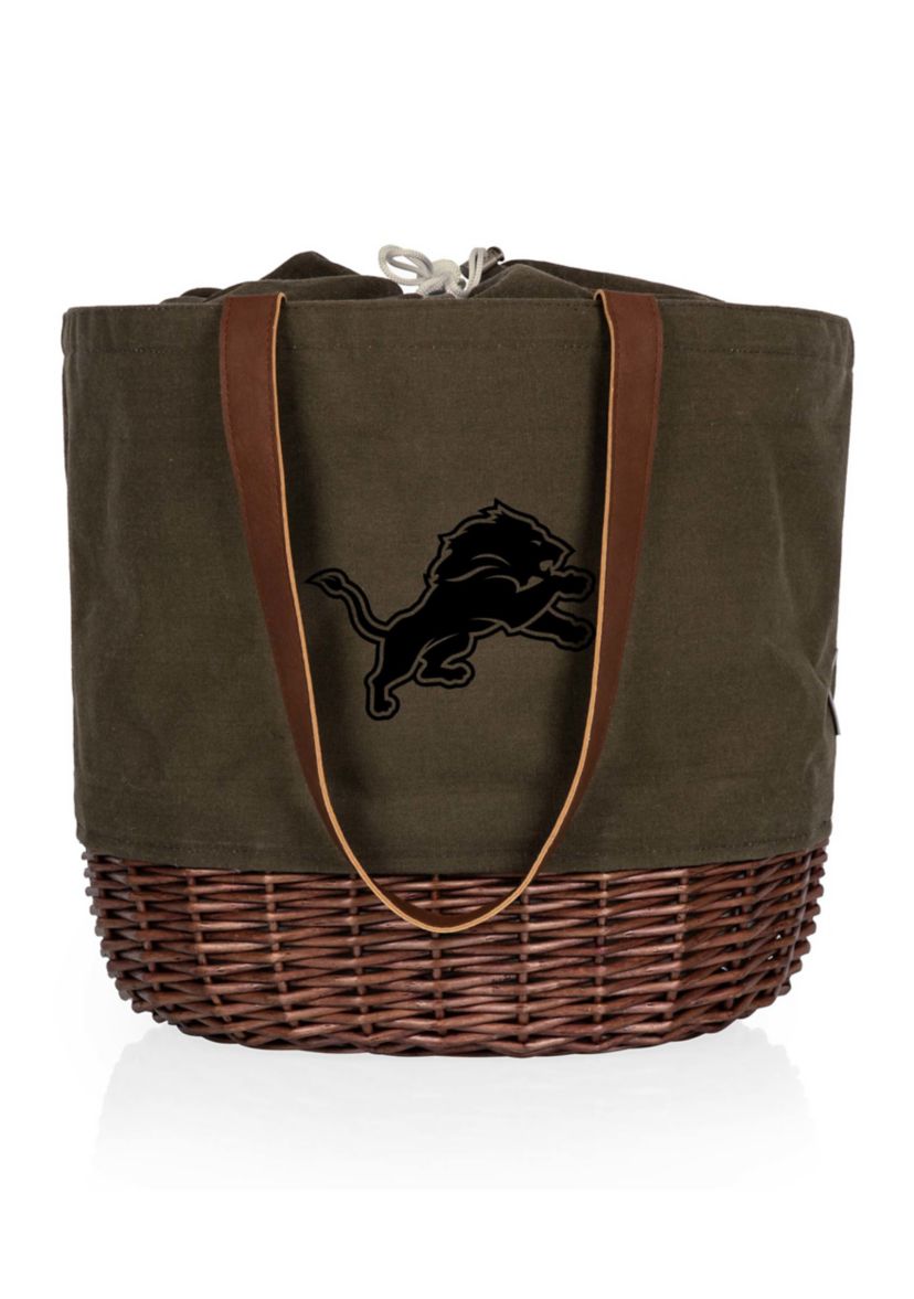 NFL Detroit Lions Coronado Canvas and Willow Basket Tote