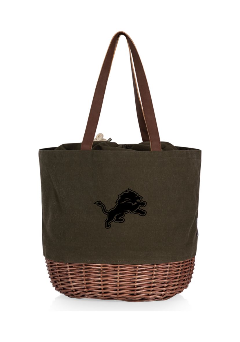 NFL Detroit Lions Coronado Canvas and Willow Basket Tote
