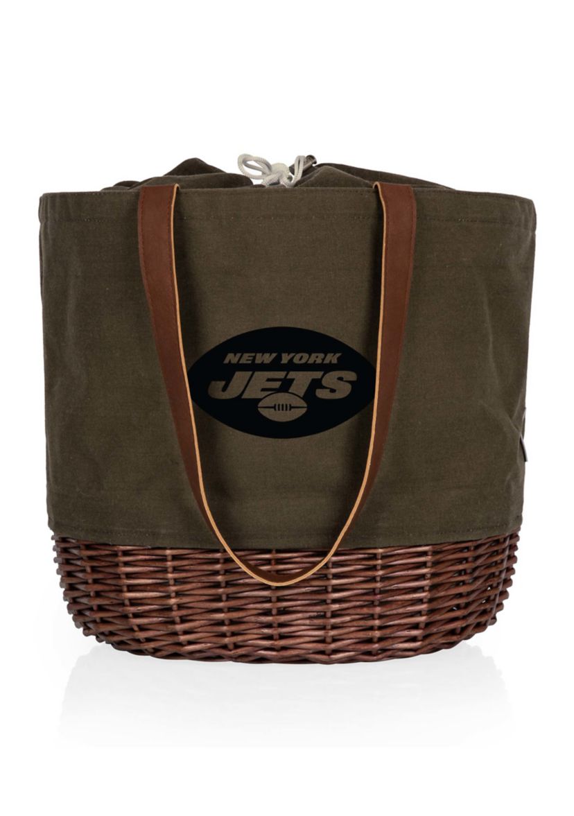 NFL New York Jets Coronado Canvas and Willow Basket Tote