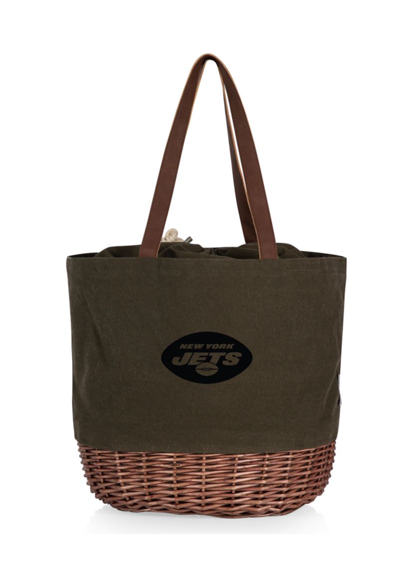 NFL New York Jets Coronado Canvas and Willow Basket Tote