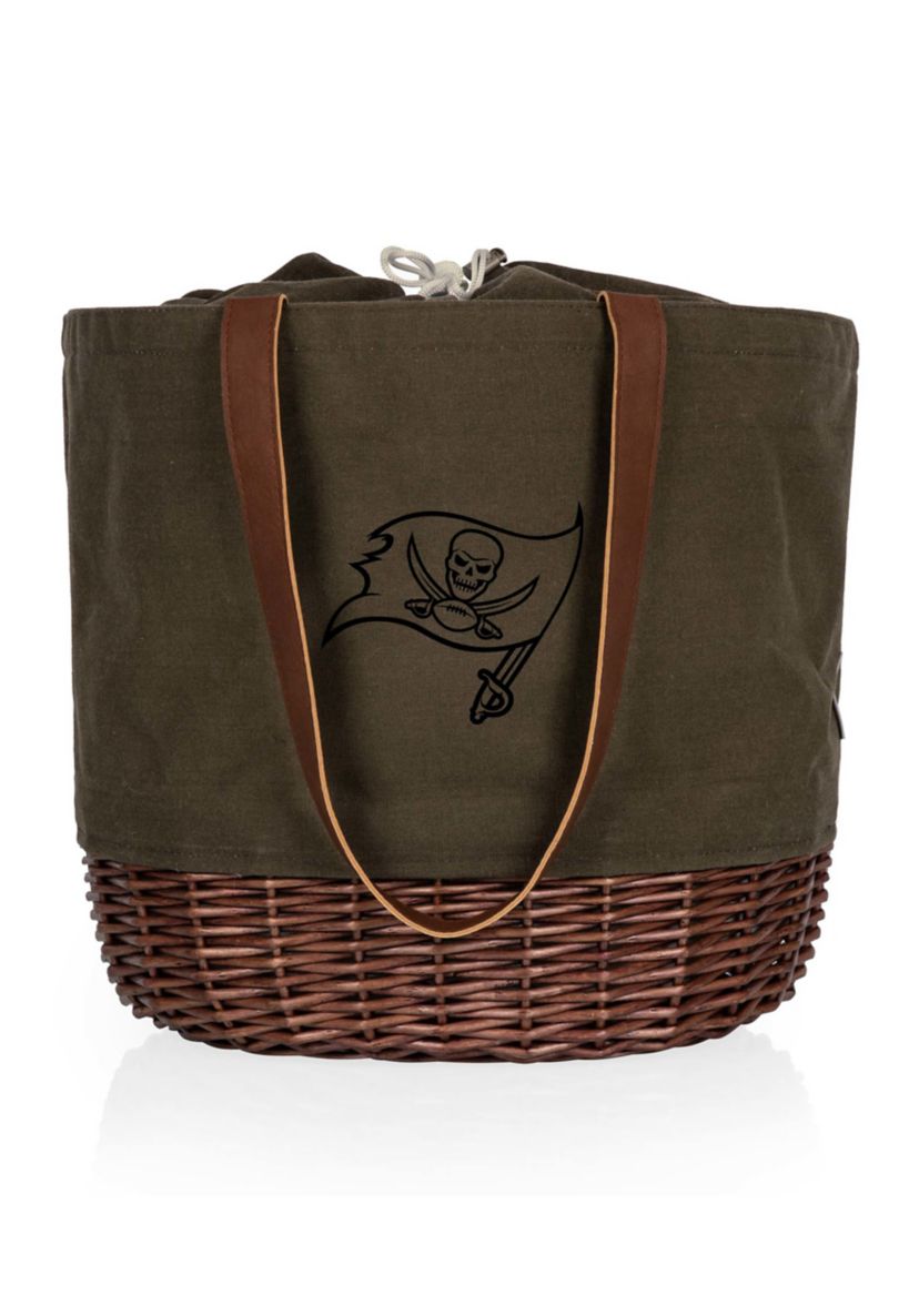 NFL Tampa Bay Buccaneers Coronado Canvas and Willow Basket Tote