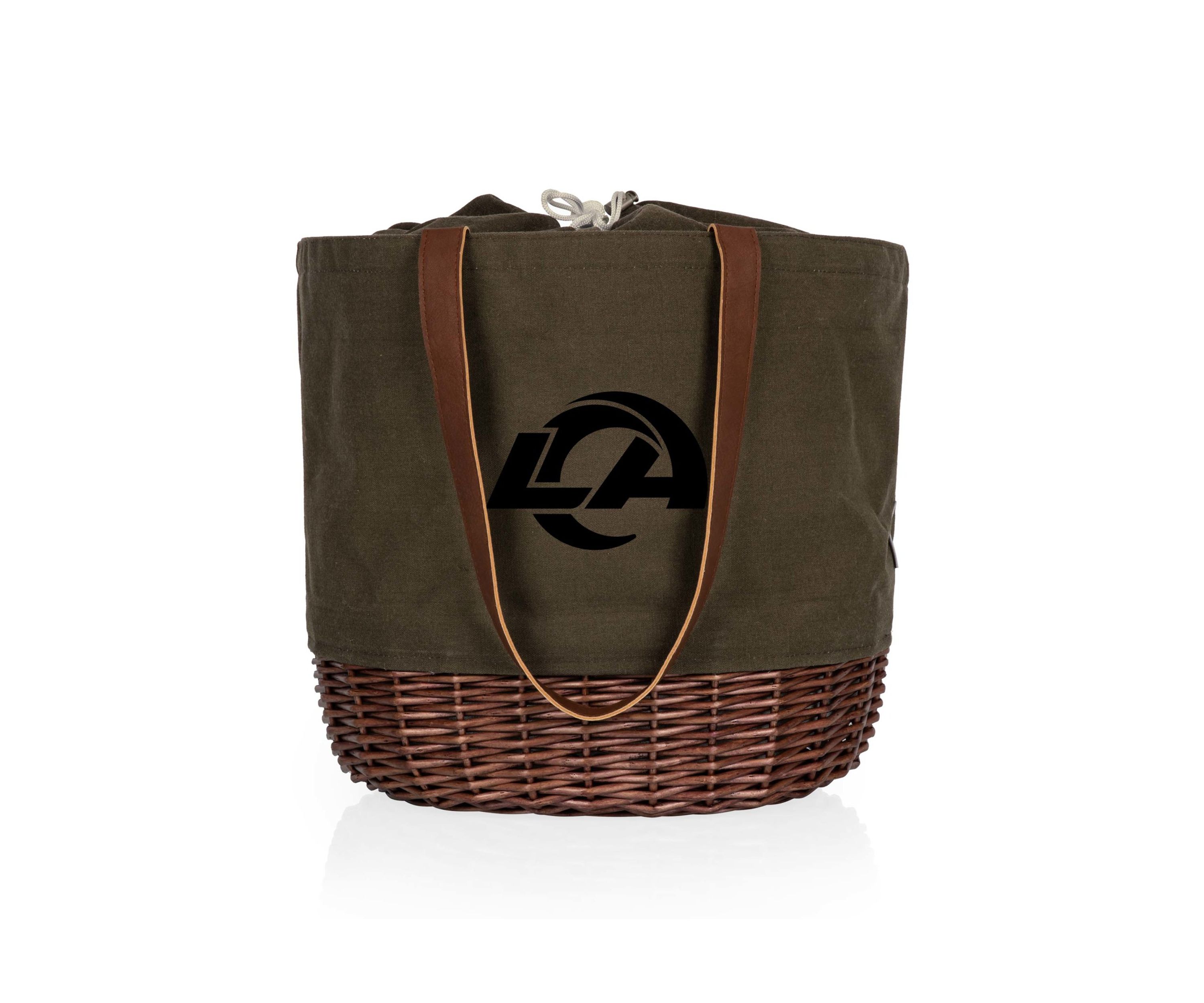 NFL Los Angeles Rams Coronado Canvas and Willow Basket Tote