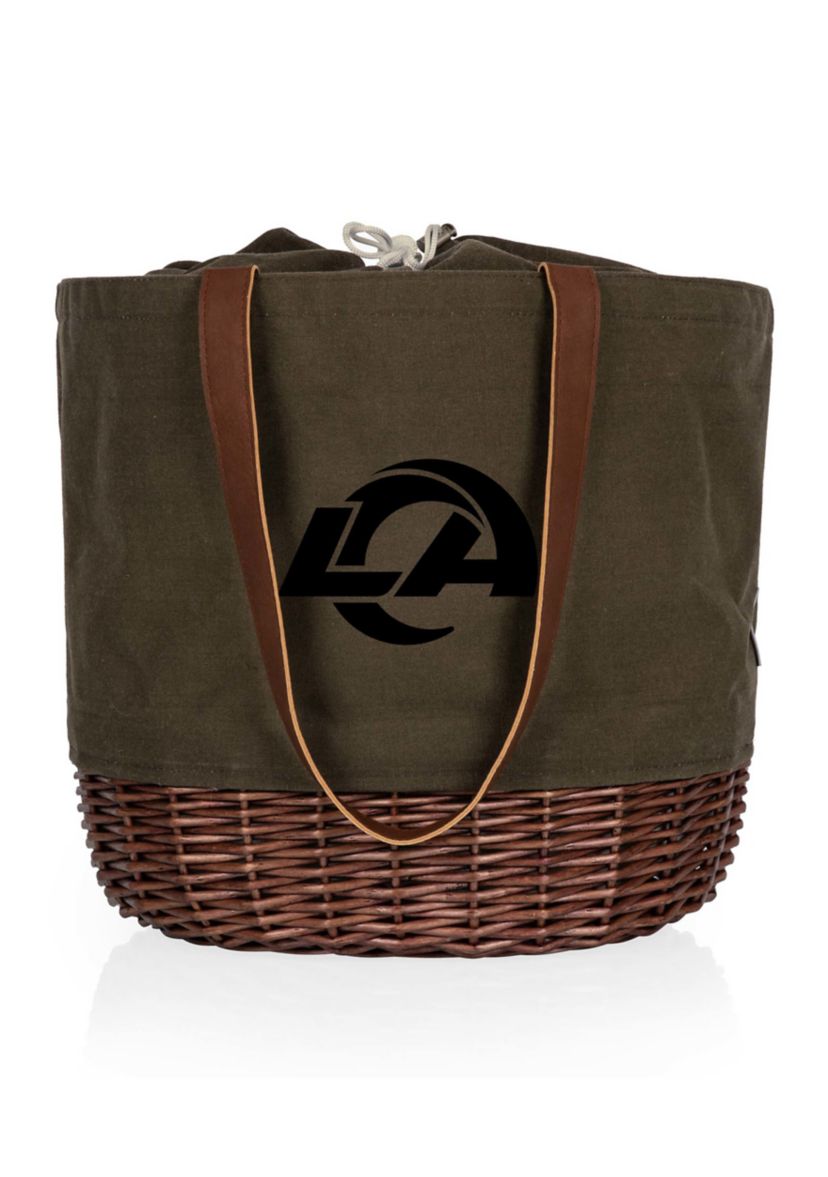 NFL Los Angeles Rams Coronado Canvas and Willow Basket Tote