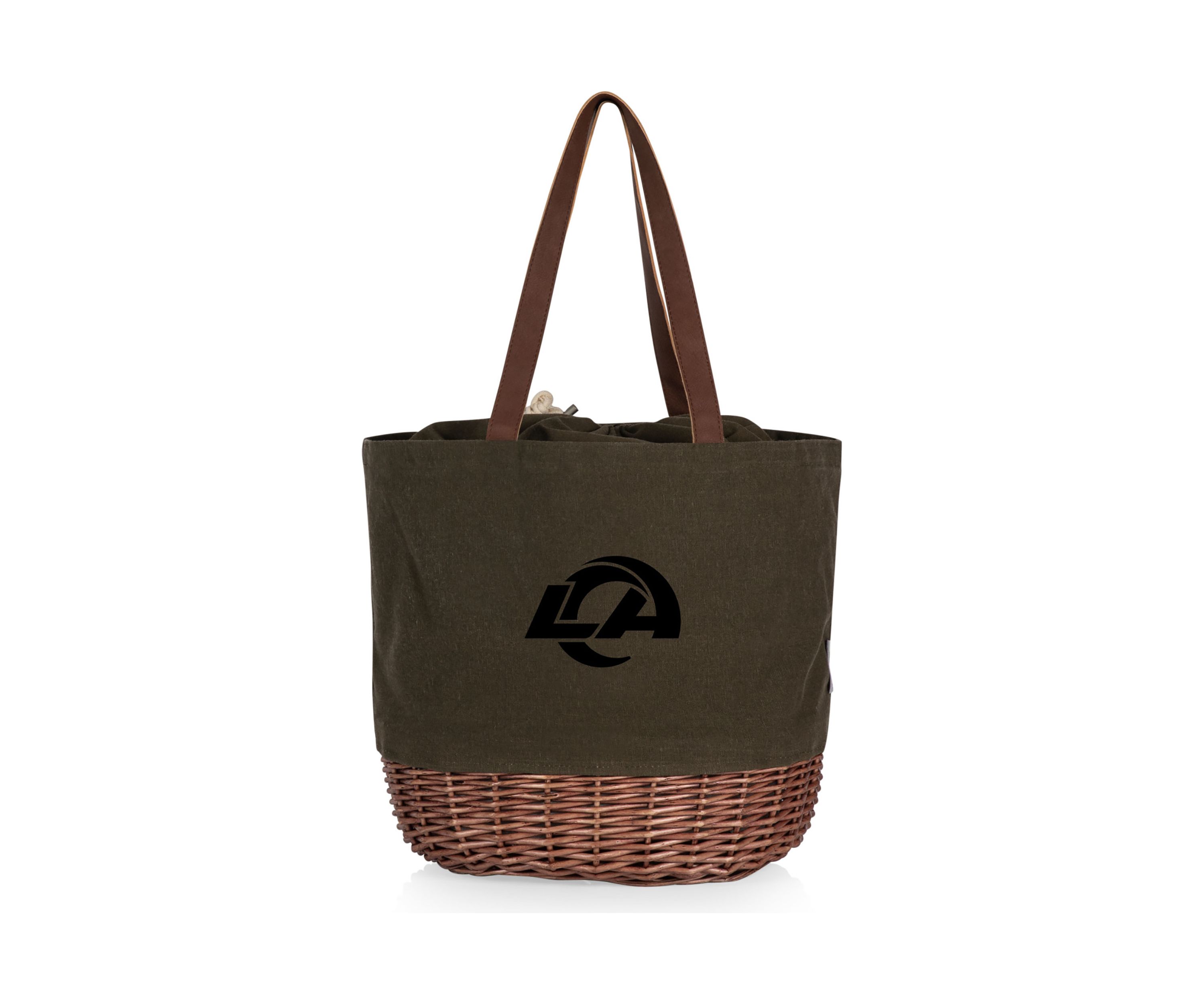 NFL Los Angeles Rams Coronado Canvas and Willow Basket Tote